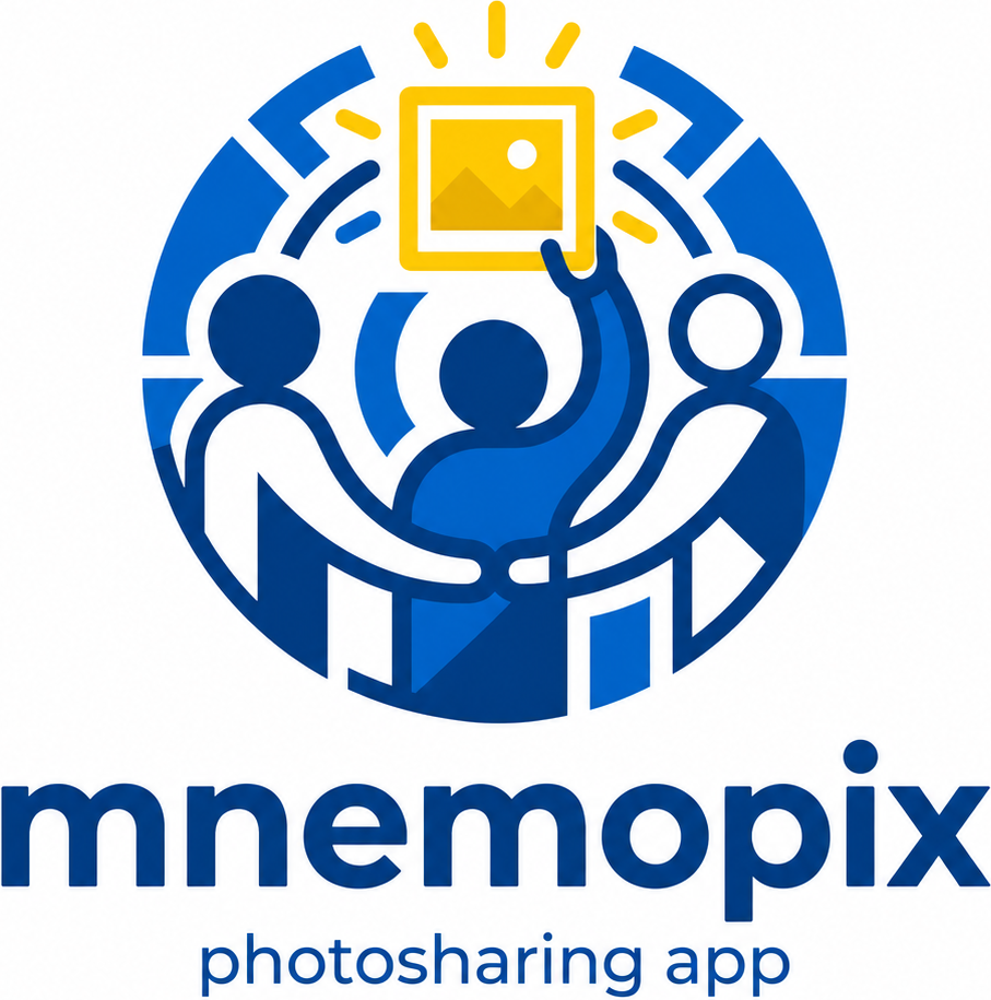 Mnemopix photosharing app logo